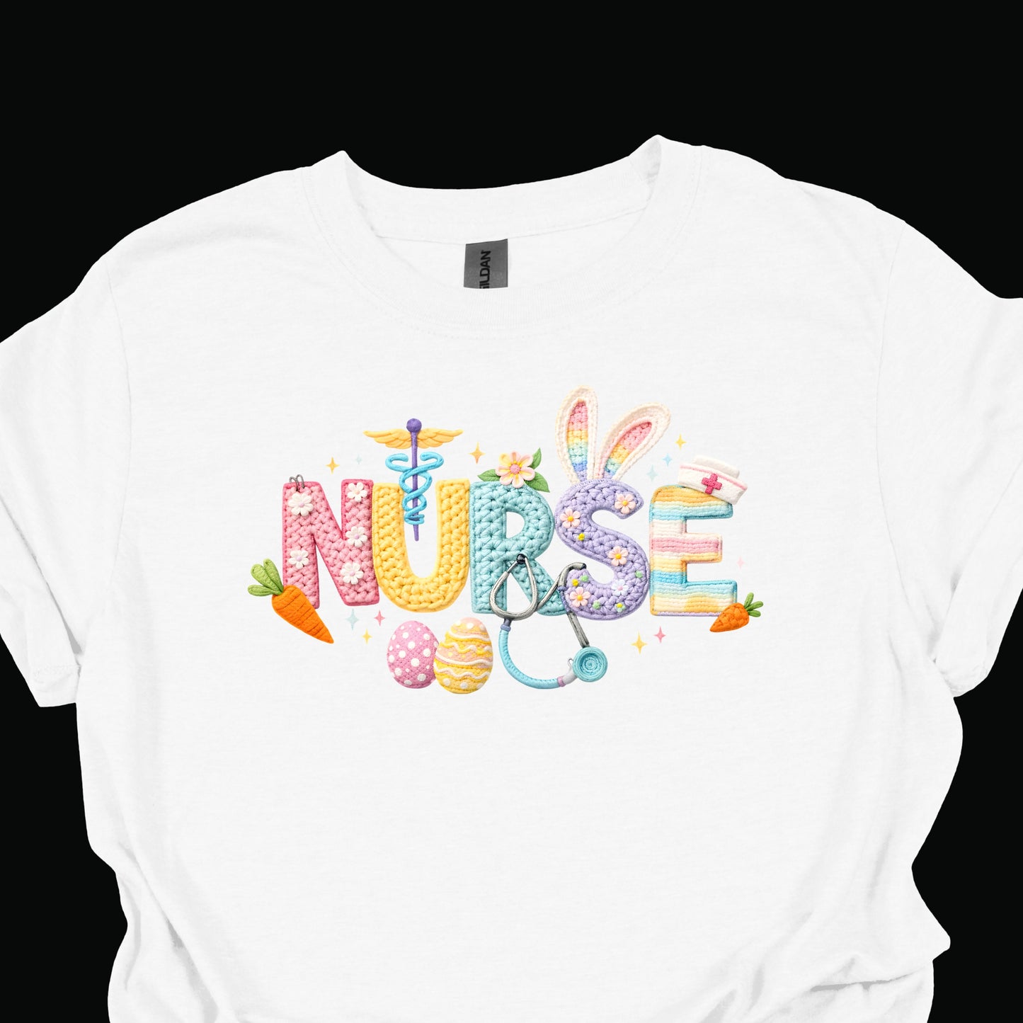 Nurse Easter Shirt – Cute Bunny & Pastel Medical Nurse Tee