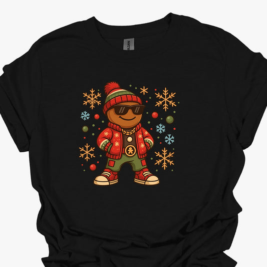 Cool Gingerbread Man Christmas Youth - Hip Hop Holiday Gingerbread Youth