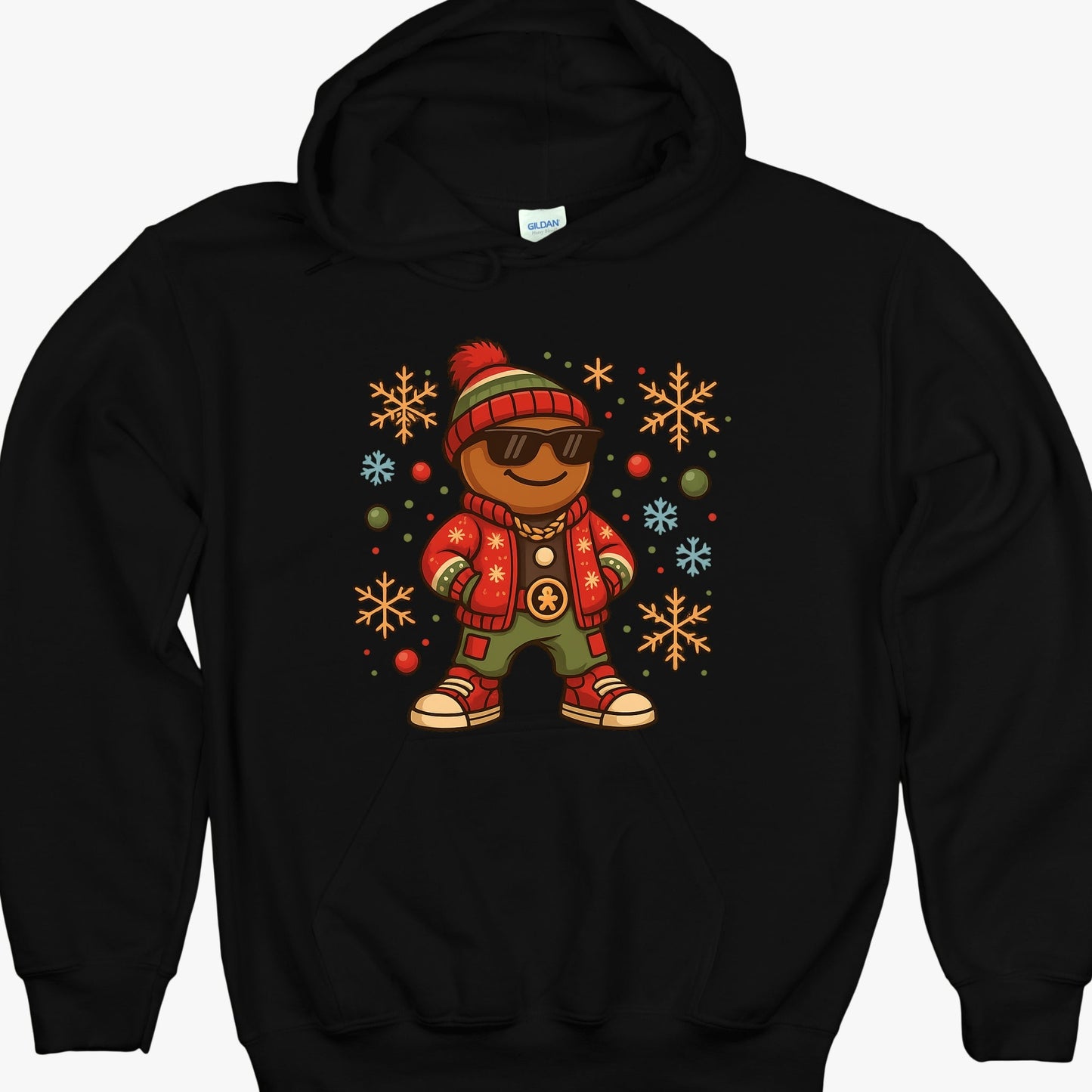 Cool Gingerbread Man Christmas Youth - Hip Hop Holiday Gingerbread Youth