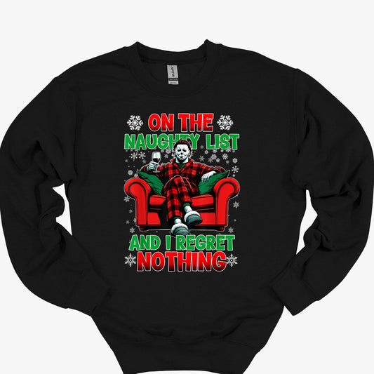 Naughty List Christmas Horror Youth - Funny Holiday Youth for Horror Fans