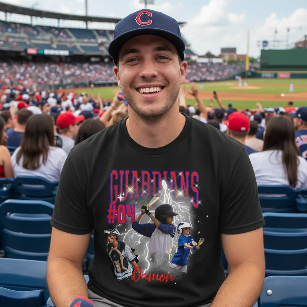 Personalized Sport Photo Shirt – Custom Team Name, Number & Player Name Tee