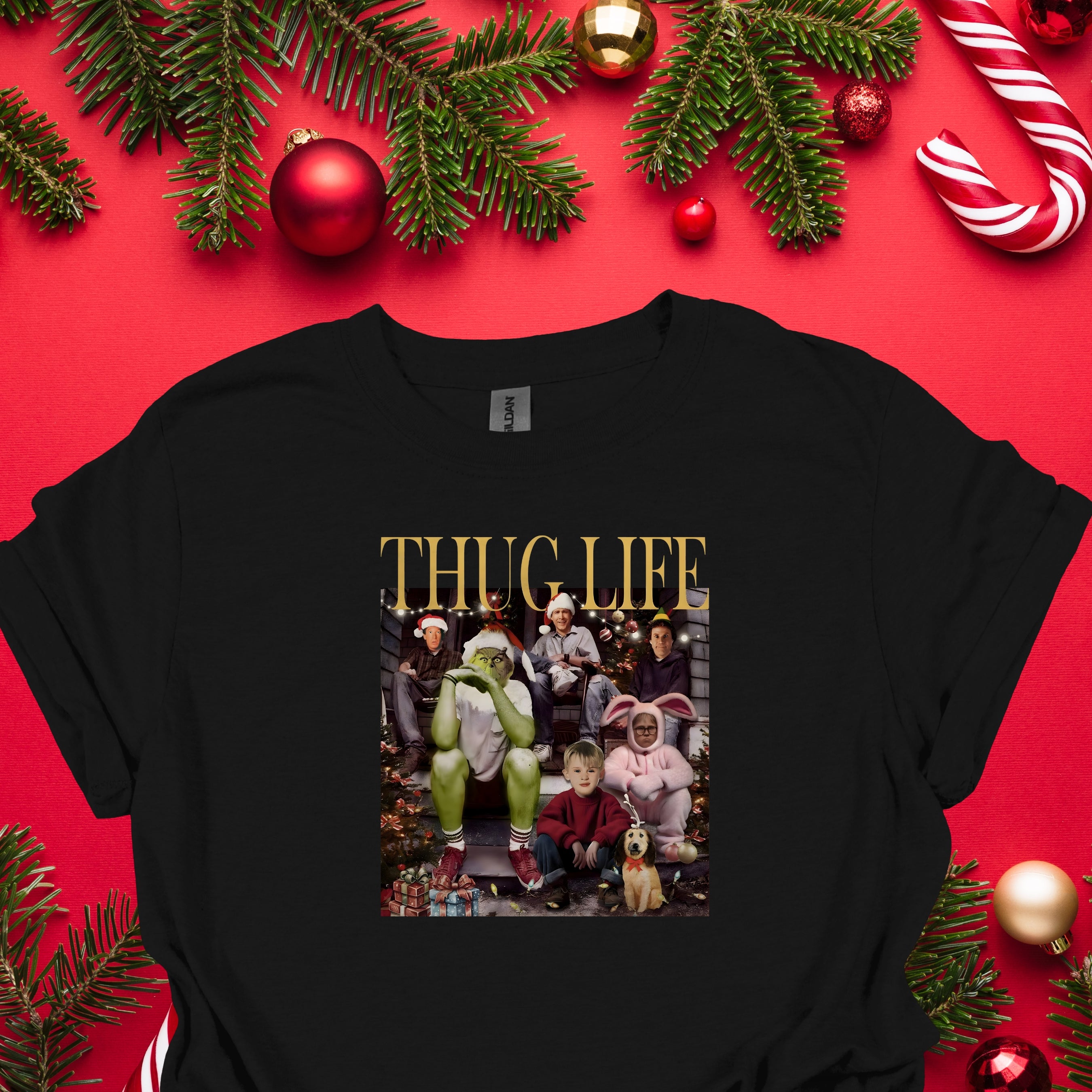 Thug Life Christmas Shirt Christmas Sweatshirt Christmas Movie Shirt Christmas Friends Shirt Christmas Gifts for Women Holiday Crewneck Xmas