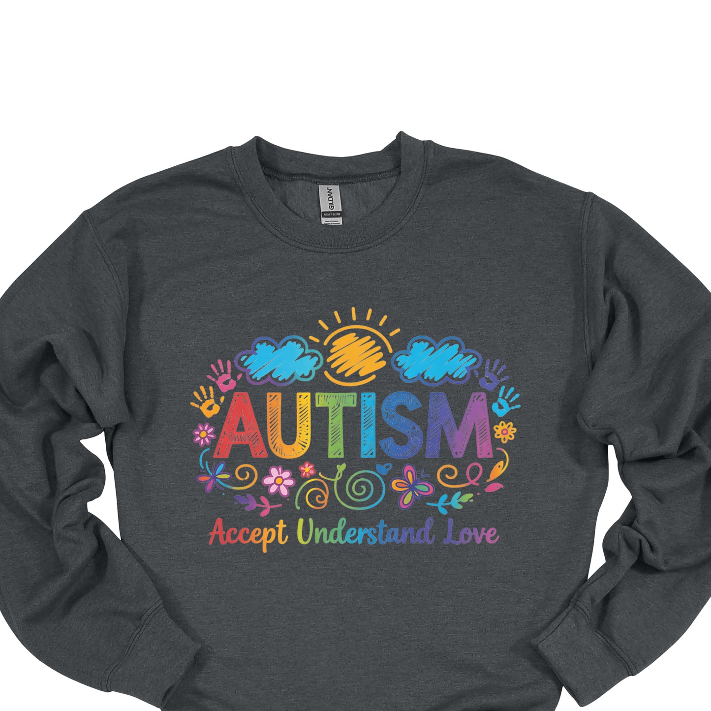 Autism Awareness Shirt – Accept Understand Love Rainbow