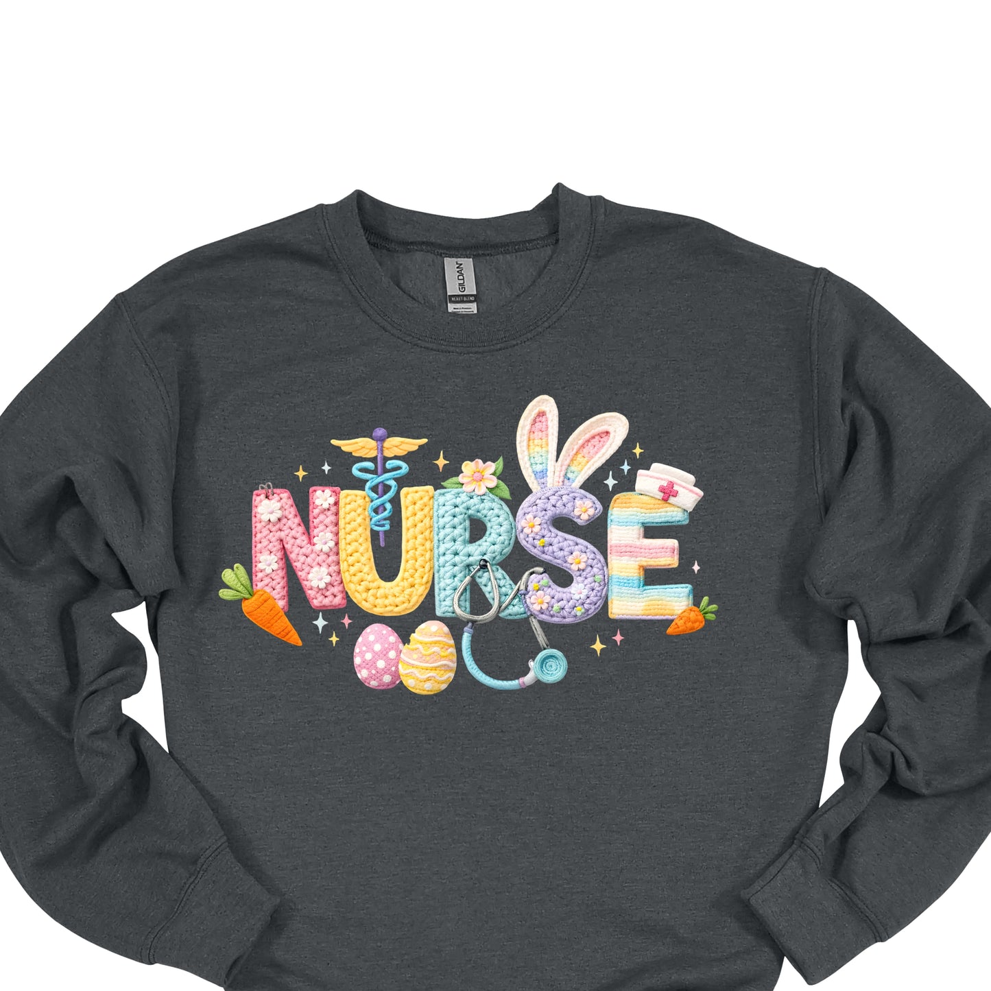 Nurse Easter Shirt – Cute Bunny & Pastel Medical Nurse Tee