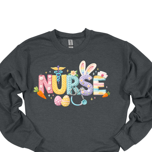 Nurse Easter Shirt – Cute Bunny & Pastel Medical Nurse Tee