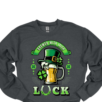 Brewed With Irish Luck Shirt – Funny St. Patrick’s Day