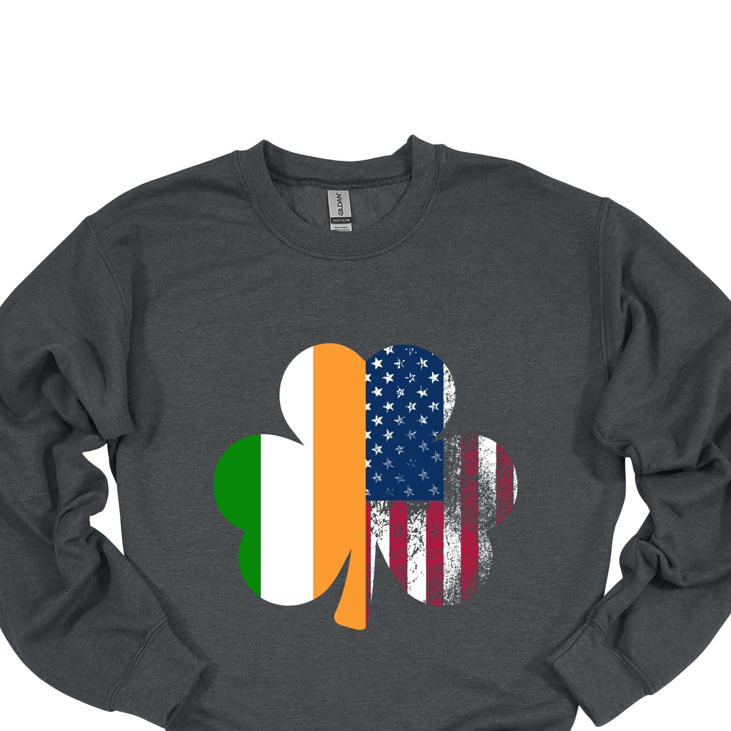 Irish American Shamrock Shirt – USA & Ireland Flag St. Patrick’s Day