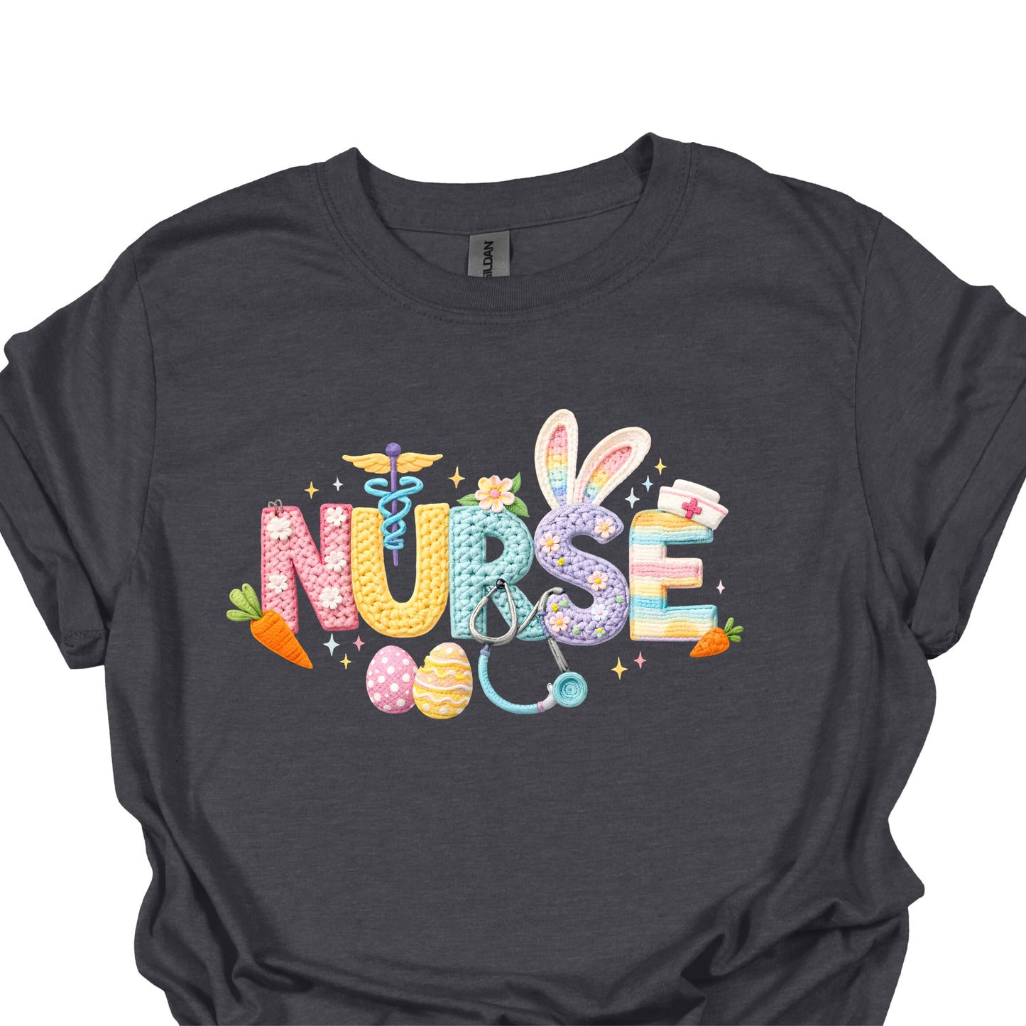 Nurse Easter Shirt – Cute Bunny & Pastel Medical Nurse Tee