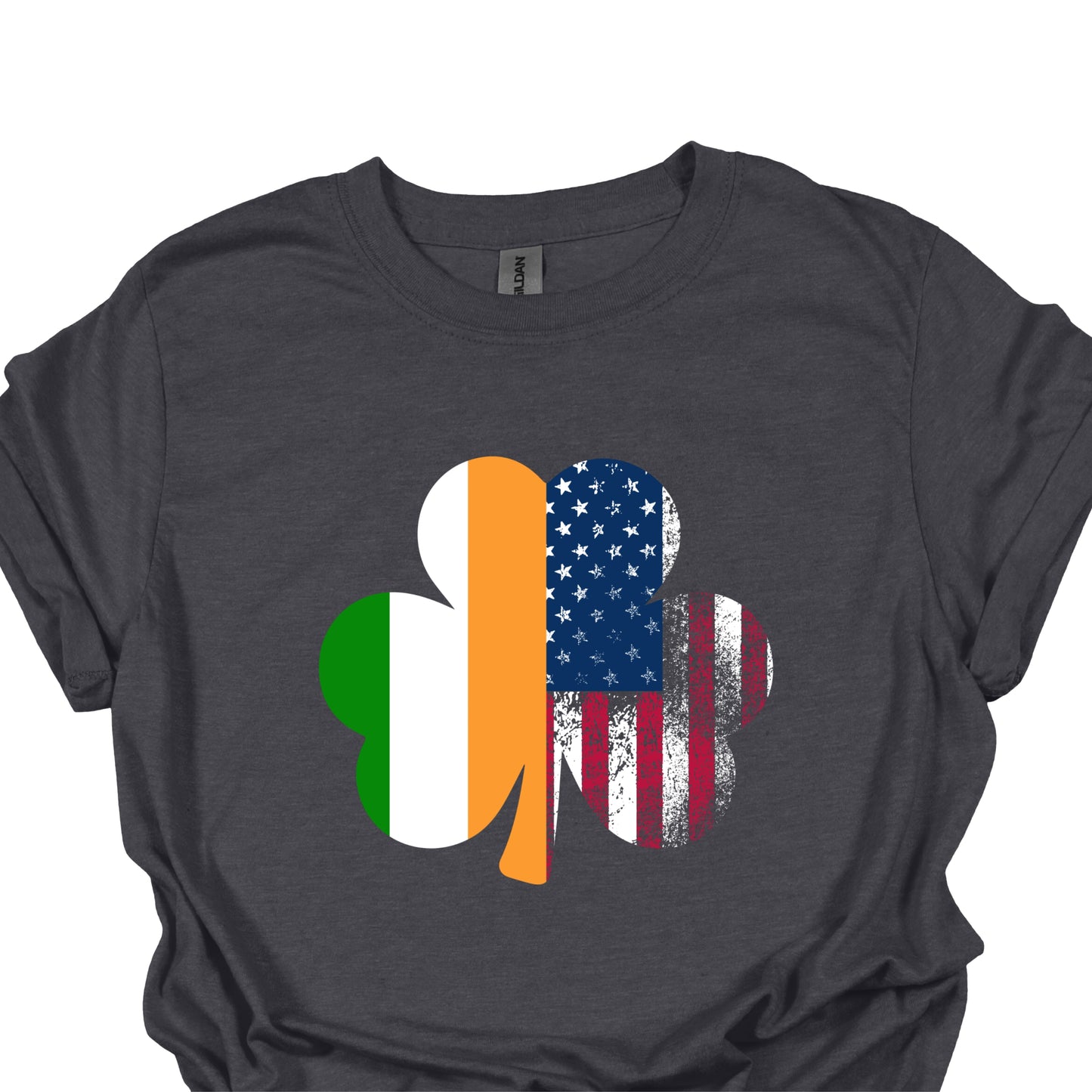 Irish American Shamrock Shirt – USA & Ireland Flag St. Patrick’s Day