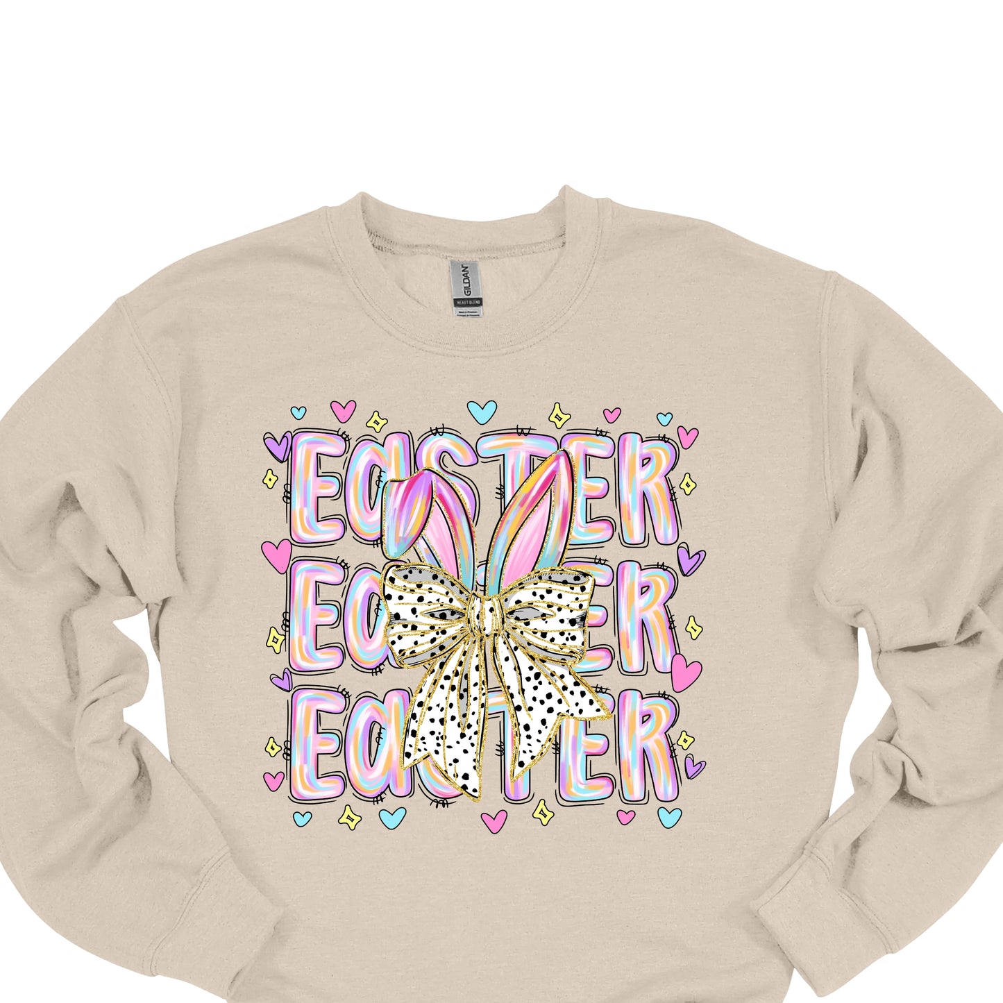 Easter Bunny Bow Shirt – Cute Pastel Easter Graphic Tee