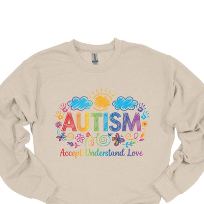 Autism Awareness Shirt – Accept Understand Love Rainbow