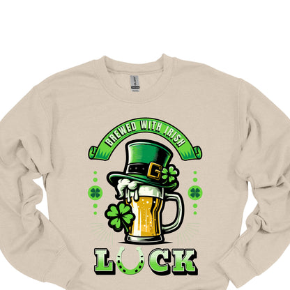 Brewed With Irish Luck Shirt – Funny St. Patrick’s Day