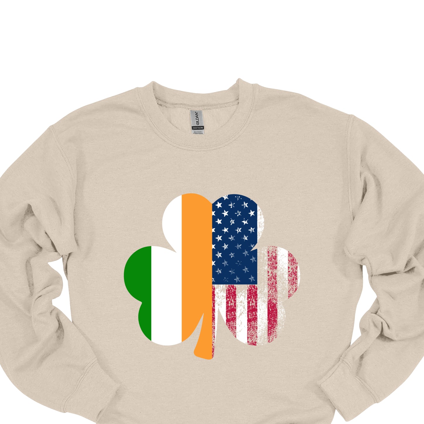 Irish American Shamrock Shirt – USA & Ireland Flag St. Patrick’s Day