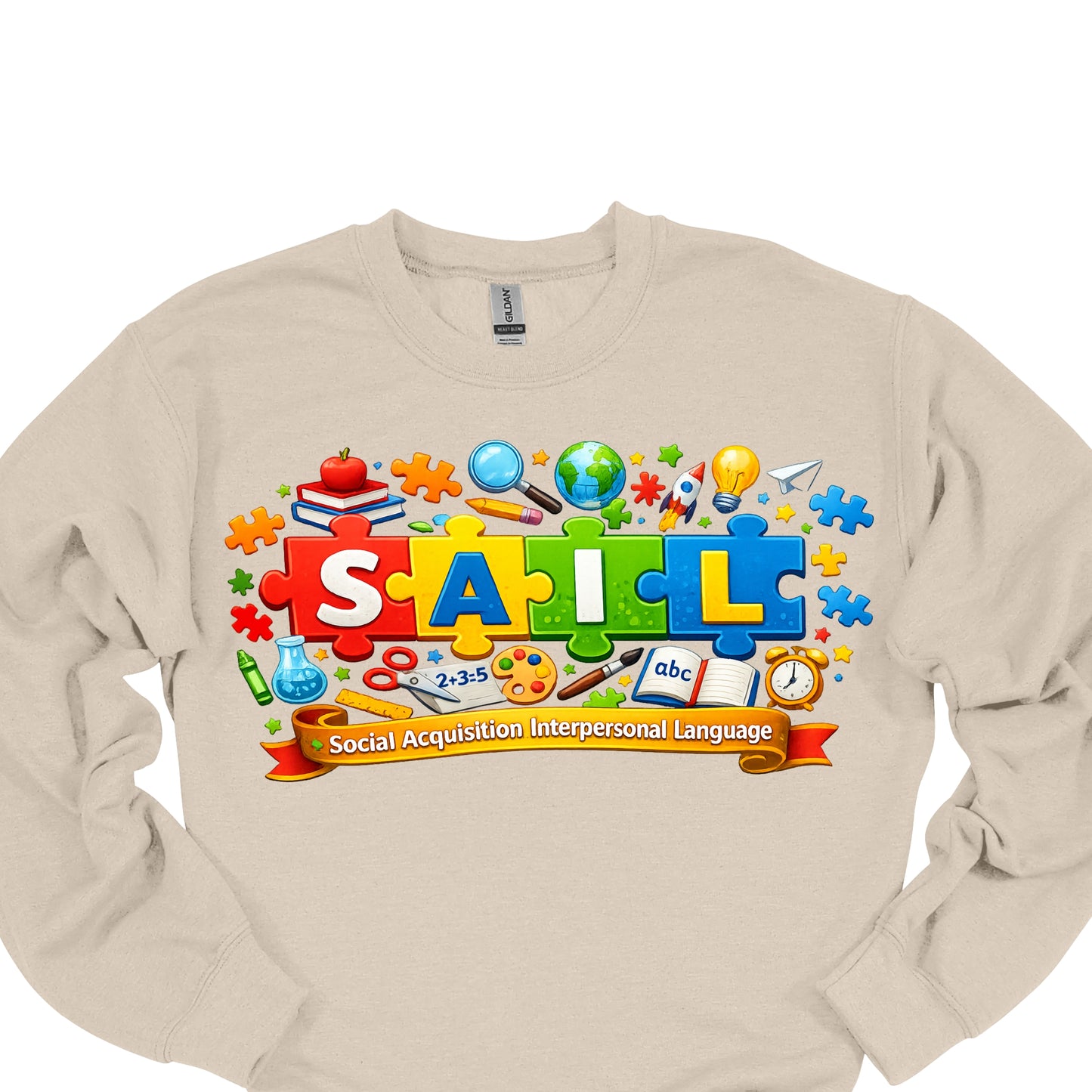 SAIL Awareness Apparel – Social Acquisition Interpersonal Language Shirt, Hoodie & Sweatshirt