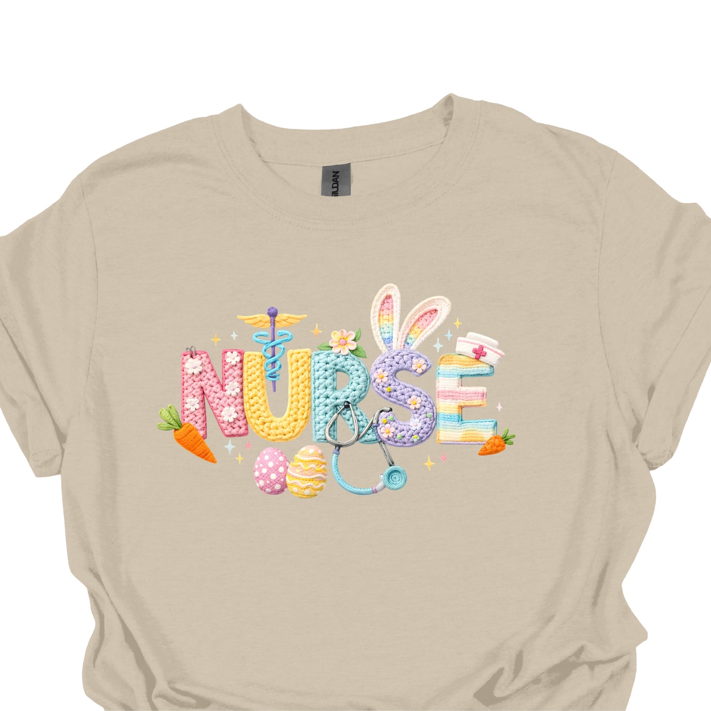 Nurse Easter Shirt – Cute Bunny & Pastel Medical Nurse Tee