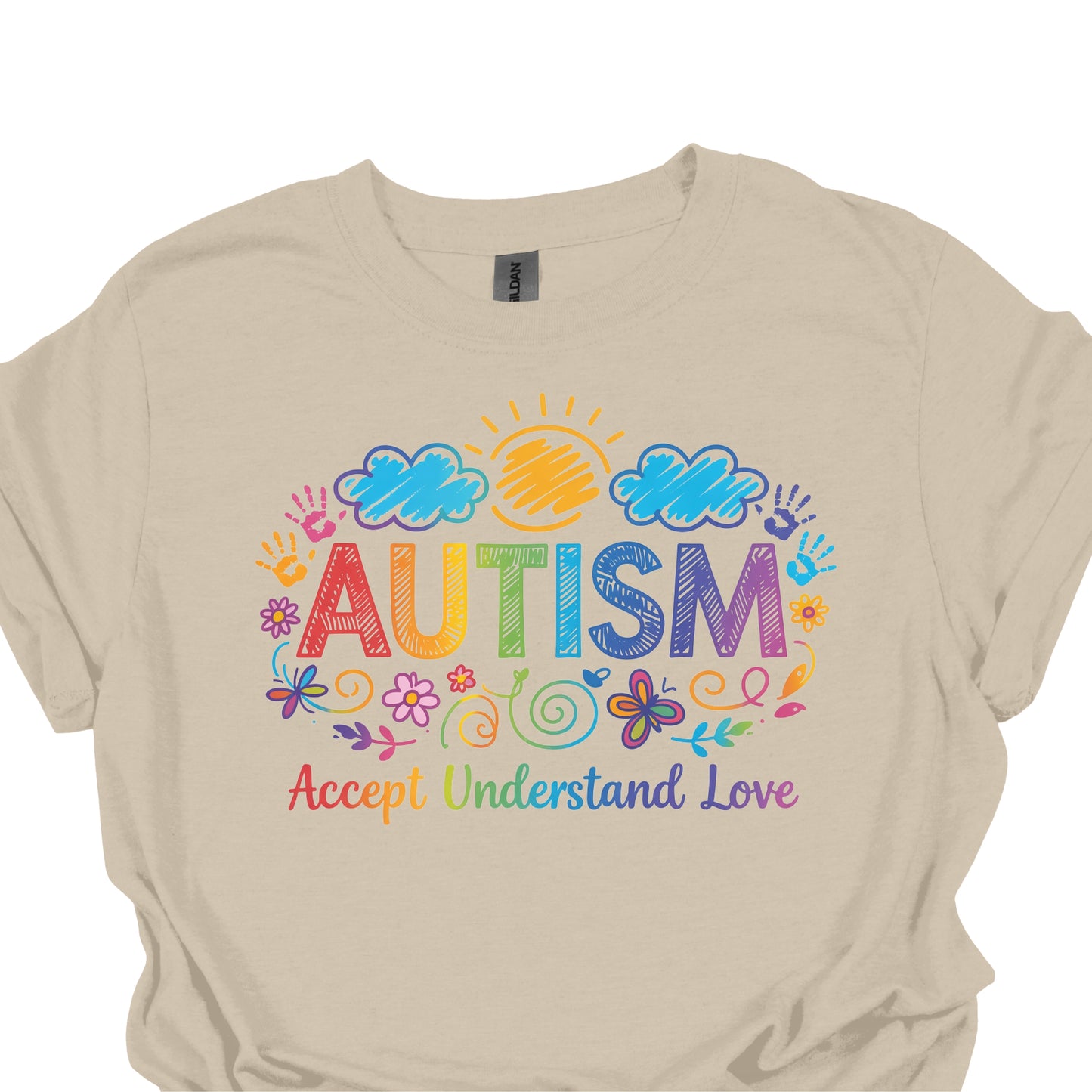 Autism Awareness Shirt – Accept Understand Love Rainbow