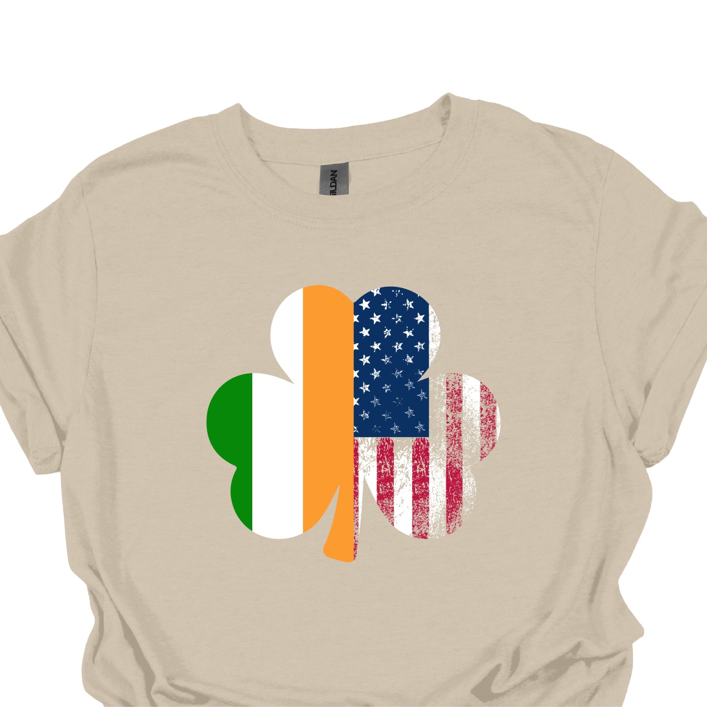 Irish American Shamrock Shirt – USA & Ireland Flag St. Patrick’s Day