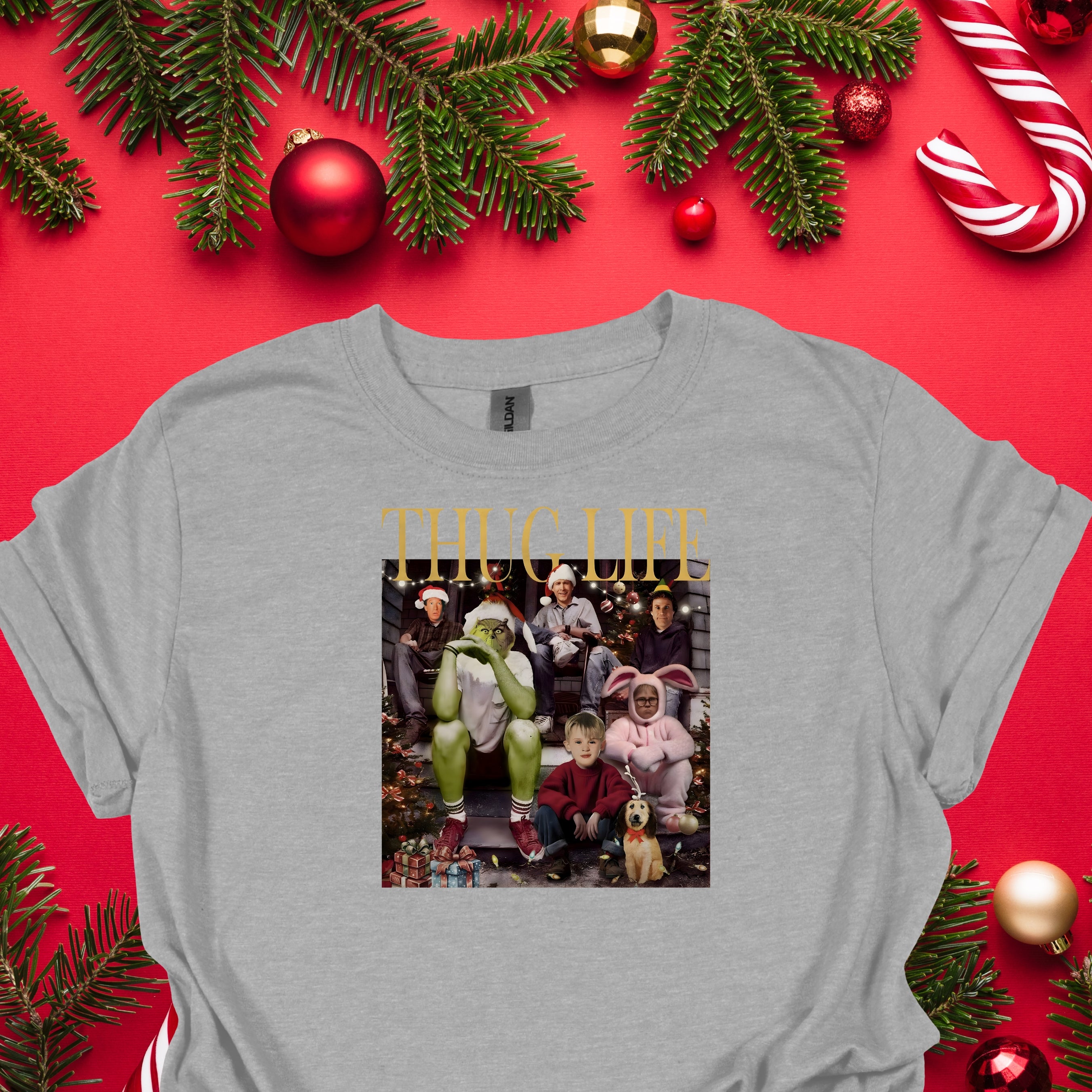 Thug Life Christmas Shirt Christmas Sweatshirt Christmas Movie Shirt Christmas Friends Shirt Christmas Gifts for Women Holiday Crewneck Xmas