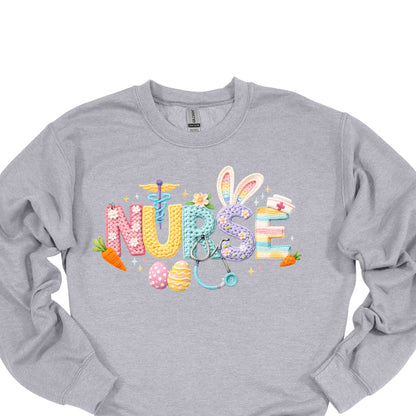 Nurse Easter Shirt – Cute Bunny & Pastel Medical Nurse Tee