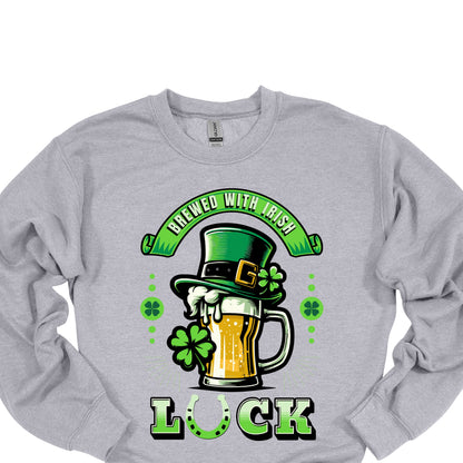 Brewed With Irish Luck Shirt – Funny St. Patrick’s Day