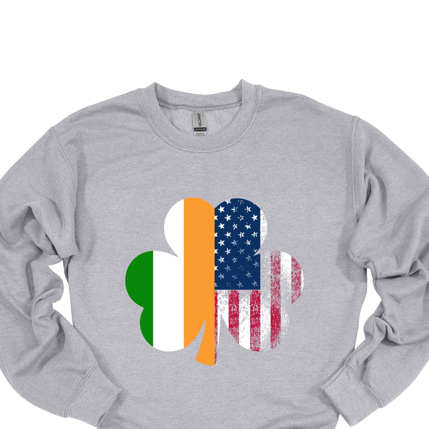 Irish American Shamrock Shirt – USA & Ireland Flag St. Patrick’s Day