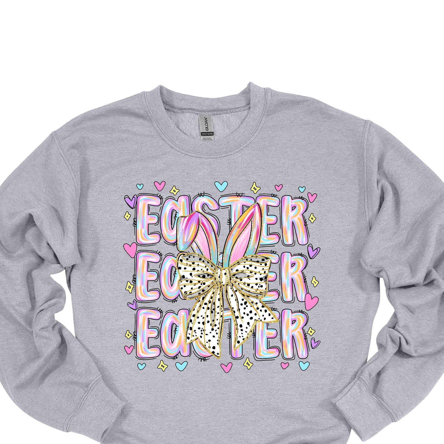 Easter Bunny Bow Shirt – Cute Pastel Easter Graphic Tee
