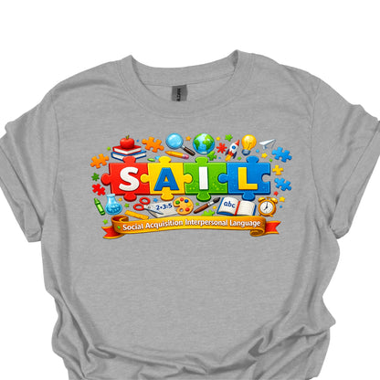 SAIL Awareness Apparel – Social Acquisition Interpersonal Language Shirt, Hoodie & Sweatshirt