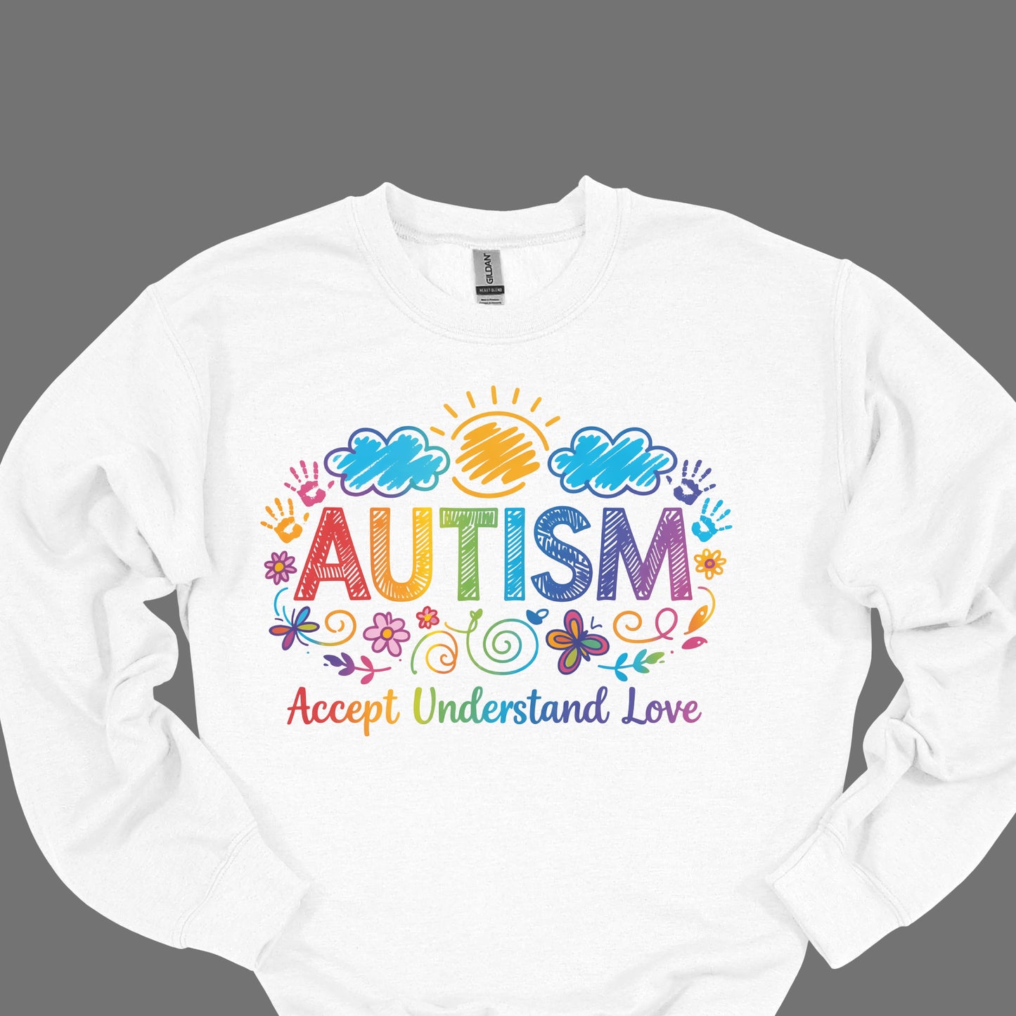 Autism Awareness Shirt – Accept Understand Love Rainbow