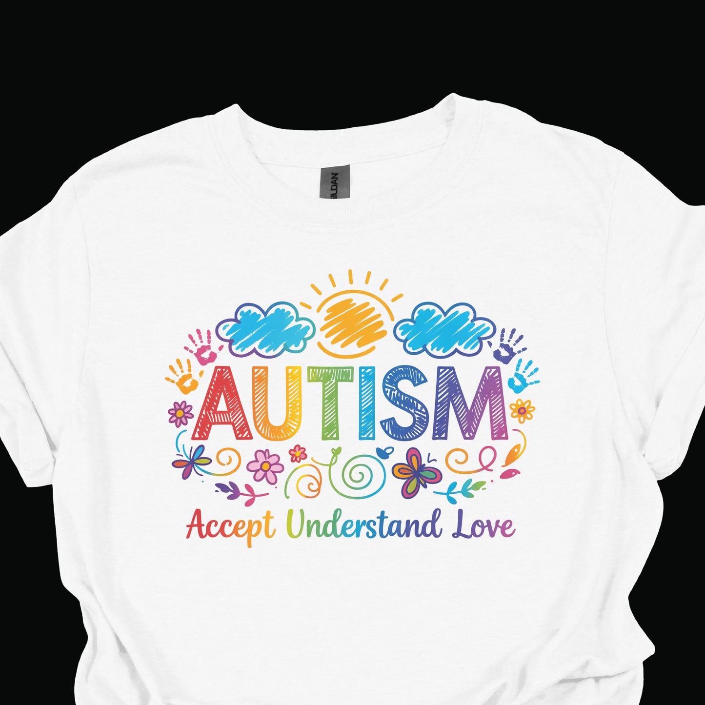 Autism Awareness Shirt – Accept Understand Love Rainbow