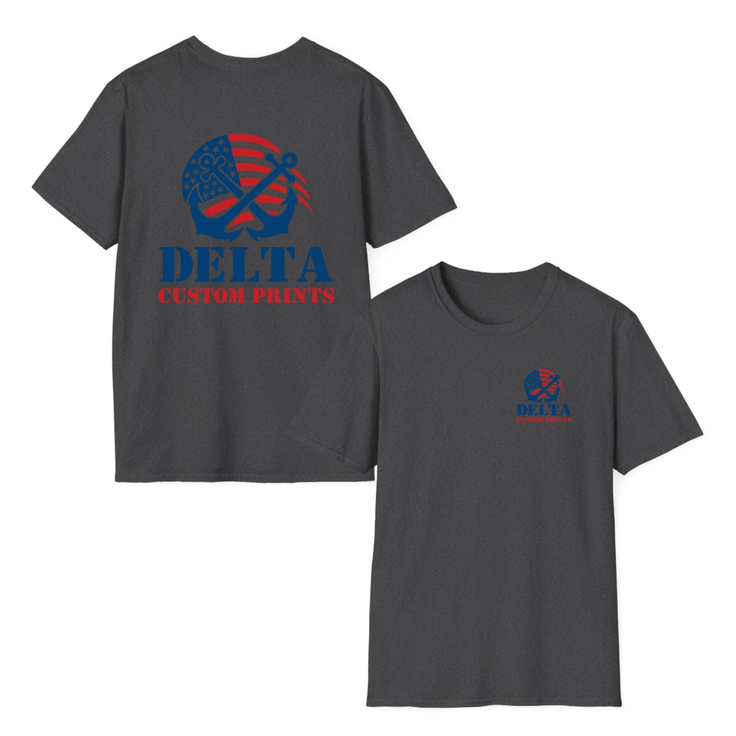 Custom Logo Company T-Shirt – Upload Your Logo (Front, Back, or Both)