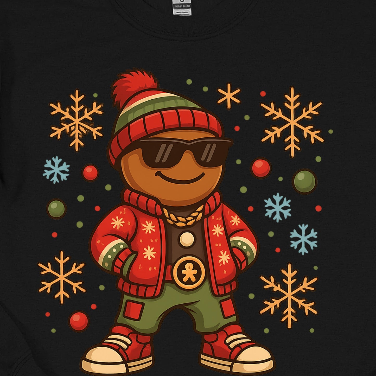 Cool Gingerbread Man Christmas - Hip Hop Holiday Gingerbread
