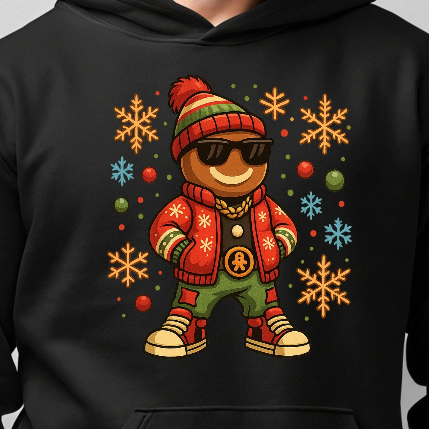 Cool Gingerbread Man Christmas - Hip Hop Holiday Gingerbread