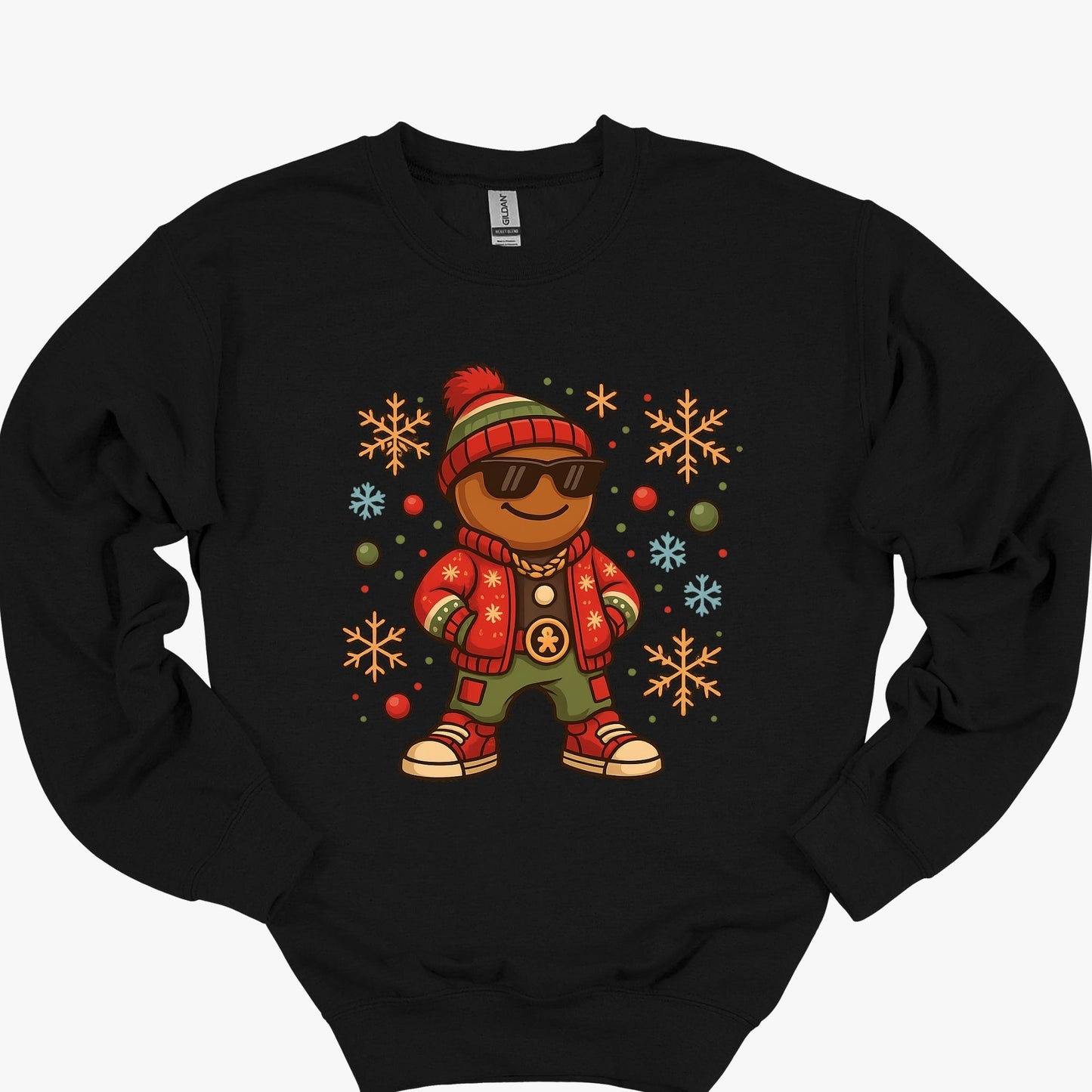 Cool Gingerbread Man Christmas Youth - Hip Hop Holiday Gingerbread Youth