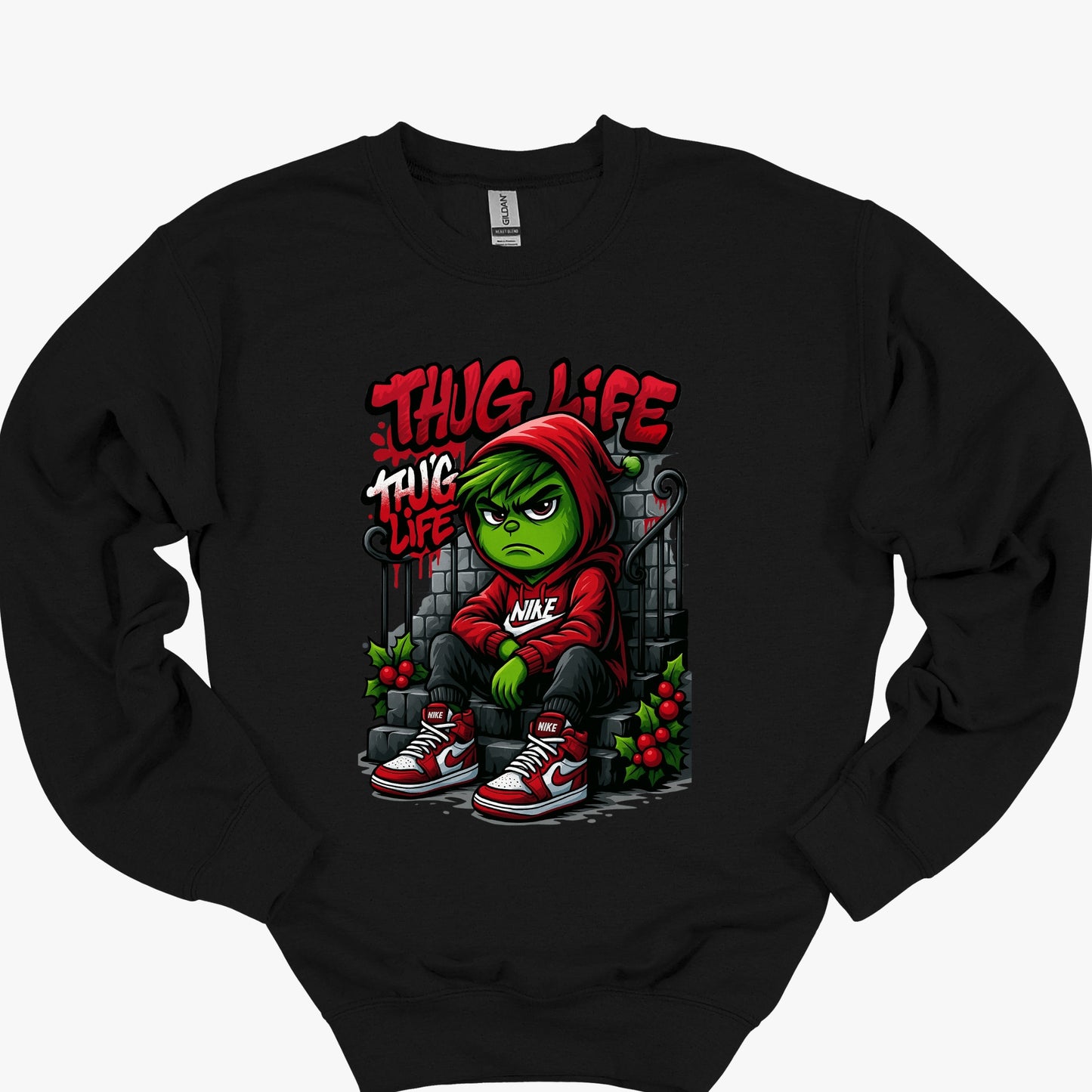 Thug Life Christmas Youth - Funny Grinch Family Holiday Youth