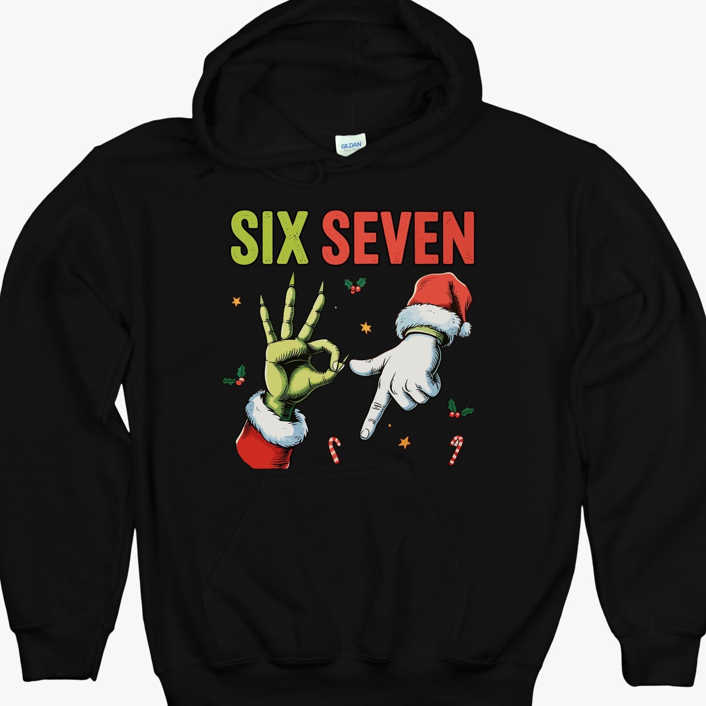 Funny Christmas “Six Seven” Hand Gesture Youth - Holiday Humor Youth