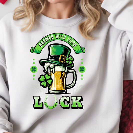 Brewed With Irish Luck Shirt – Funny St. Patrick’s Day