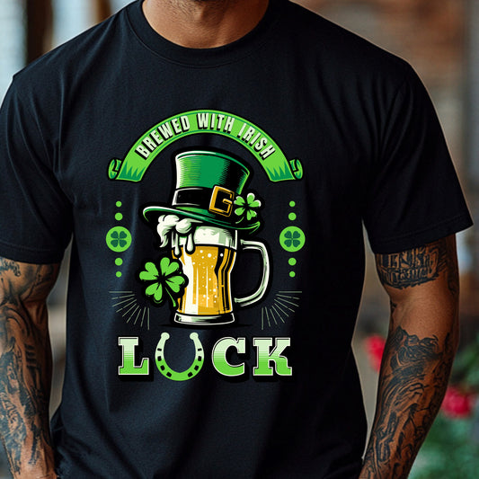 Brewed With Irish Luck Shirt – Funny St. Patrick’s Day