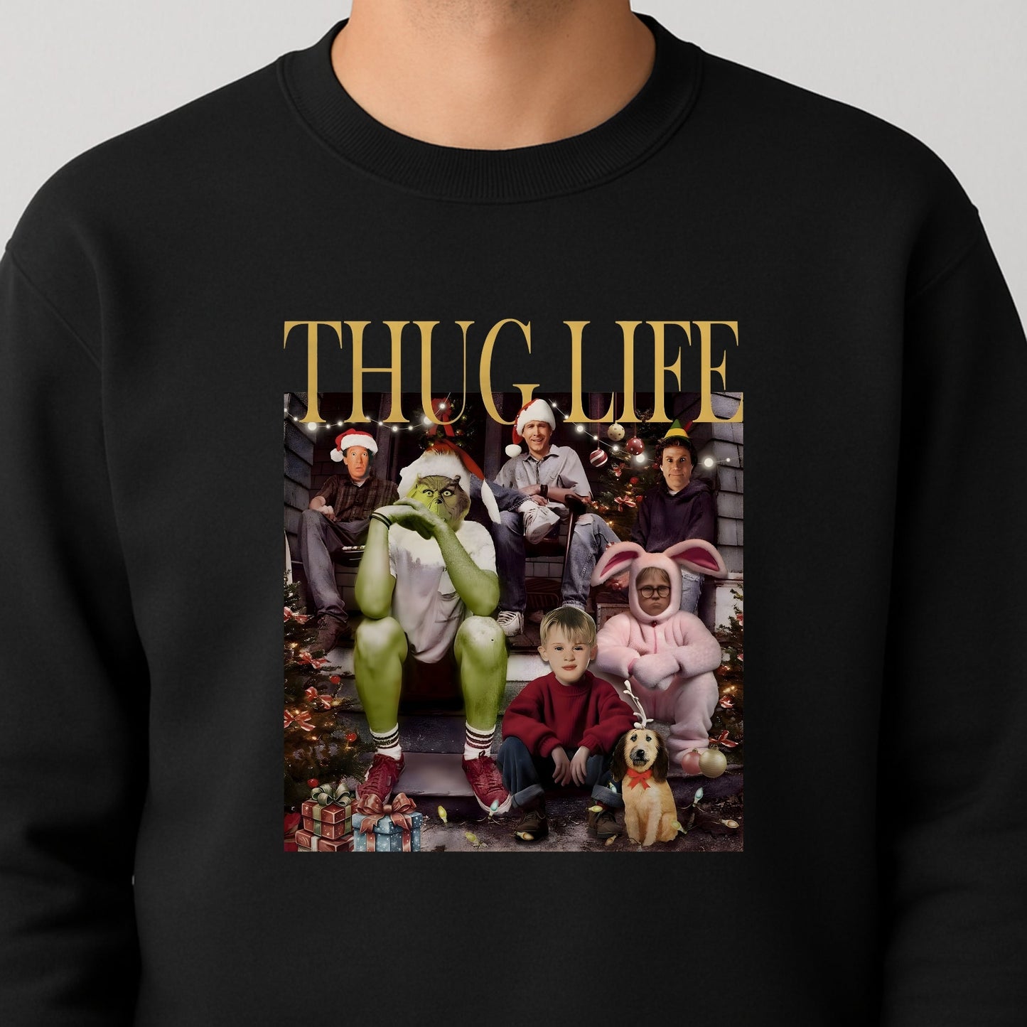 Thug Life Christmas - Funny Grinch Family Holiday